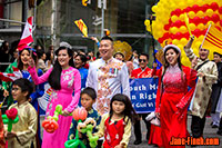 Paul Nguyen marches in Parade of Nations