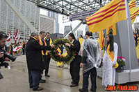 Freedom Flag Raising Ceremony at Nathan Phillips Square in Toronto